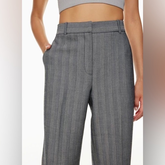 NWOTS Babaton agency pant Softly structured classic-fit high-waisted trousers - Picture 3 of 17